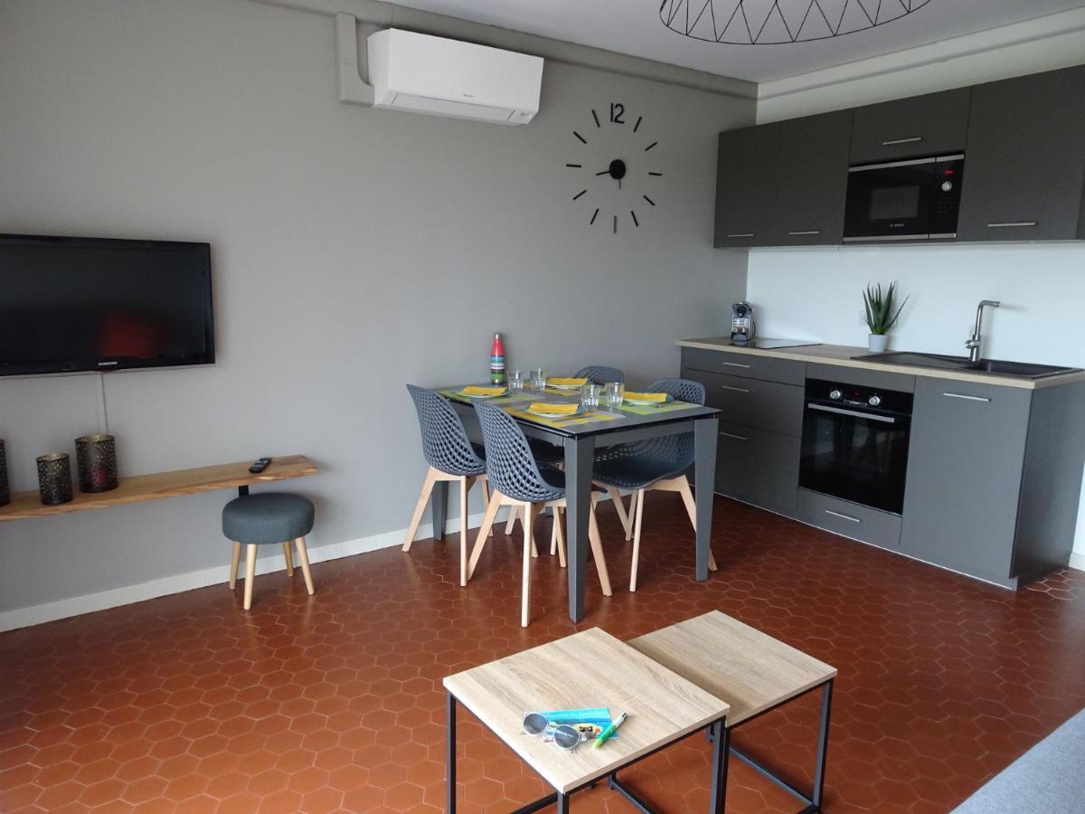 T3 150 M De La Plage, Climatisation, Piscine Et Parking Privatif - 르 라방두 외부 사진